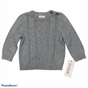 Cat & Jack Boys Cableknit Sweater NWT